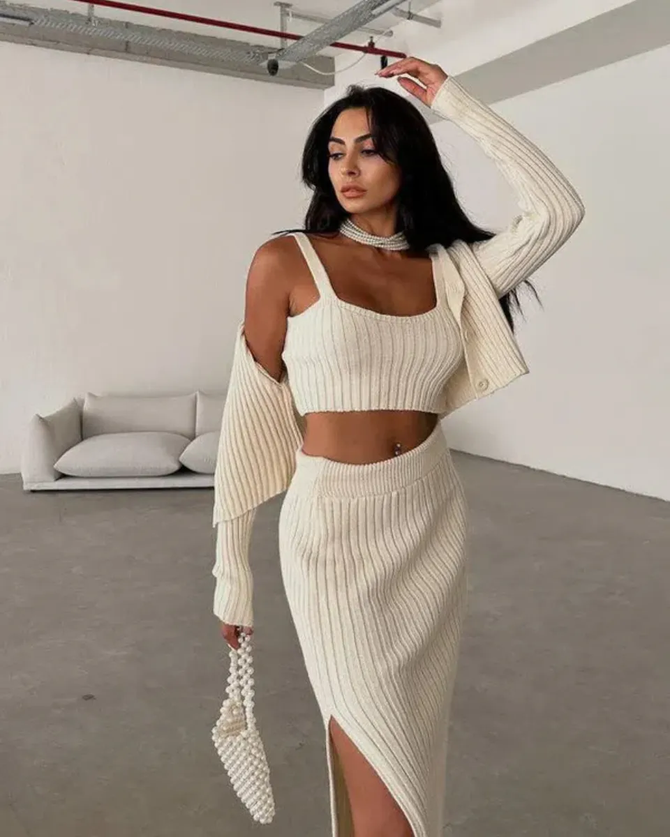 Antonia – Three-piece – Knit set