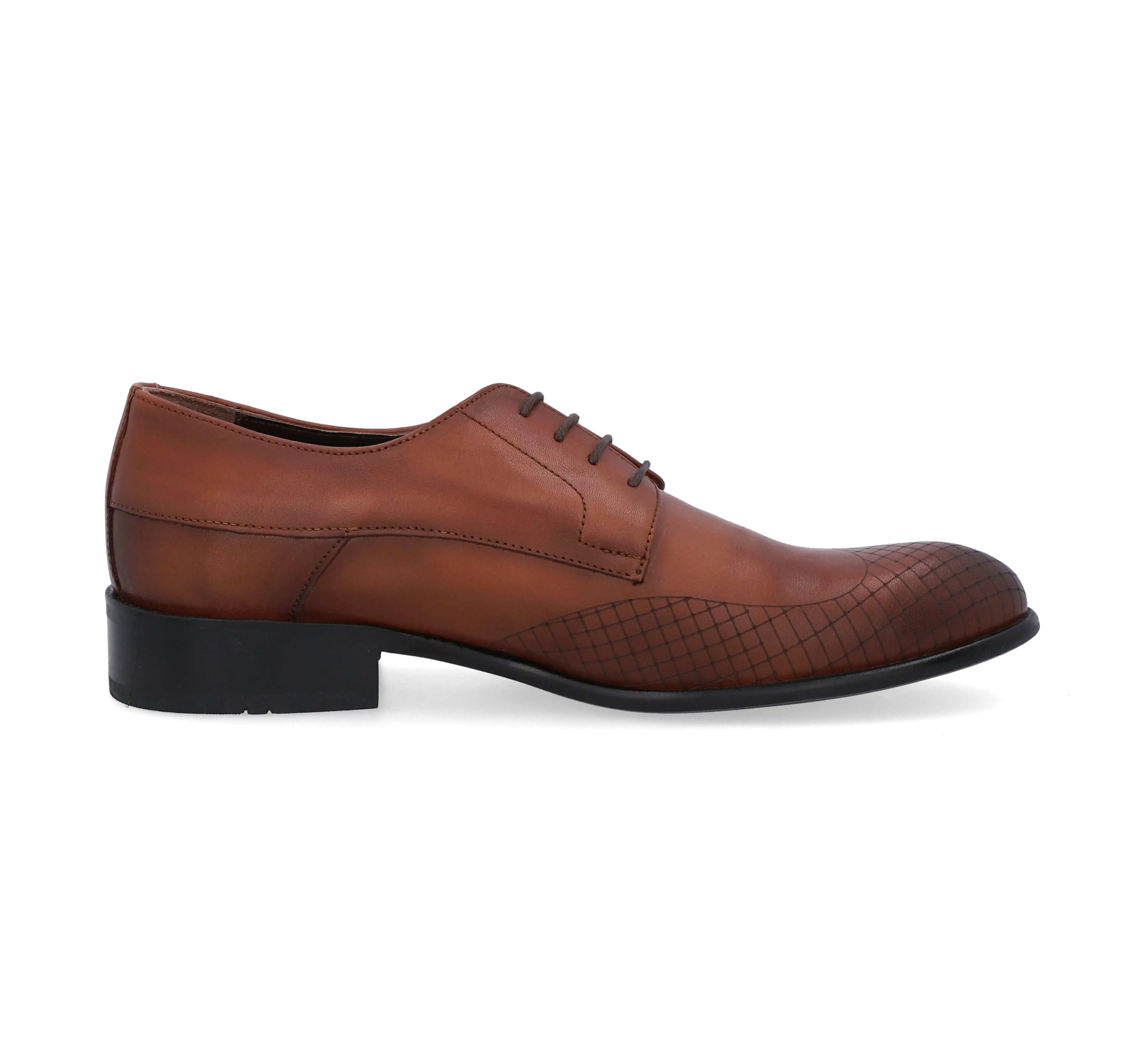 Barefoot Brown Formal Derby's with Black Sole For Men 6214