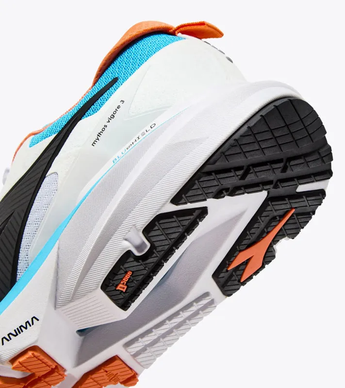 Diadora Men's Mythos Blueshield Vigore 3 - White/Black/Aquarius