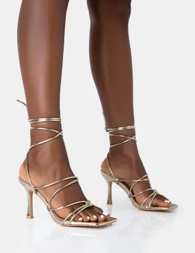  Strappy Metallic Evening Sandals