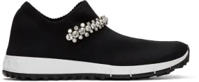 Jimmy Choo Black Crystal Verona Sneakers