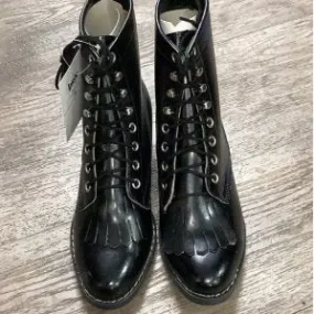 Laredo Kid’s Boots Leather Lace Up Black Patent