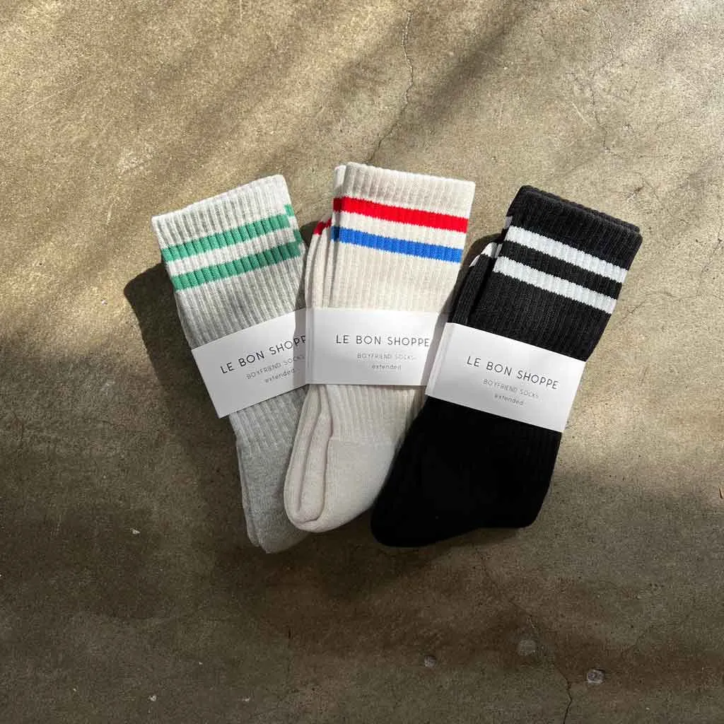 LBS Extended Boyfriend Socks Noir