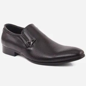 Men “JAC” Shaded Perforated textured Upper Buckle Formal Shoes