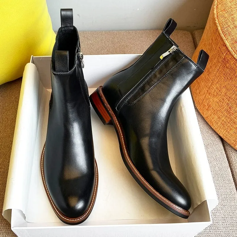 Men' Oldseason Soft Leather Vintage Fleece-Lined Dr. Martens Boots