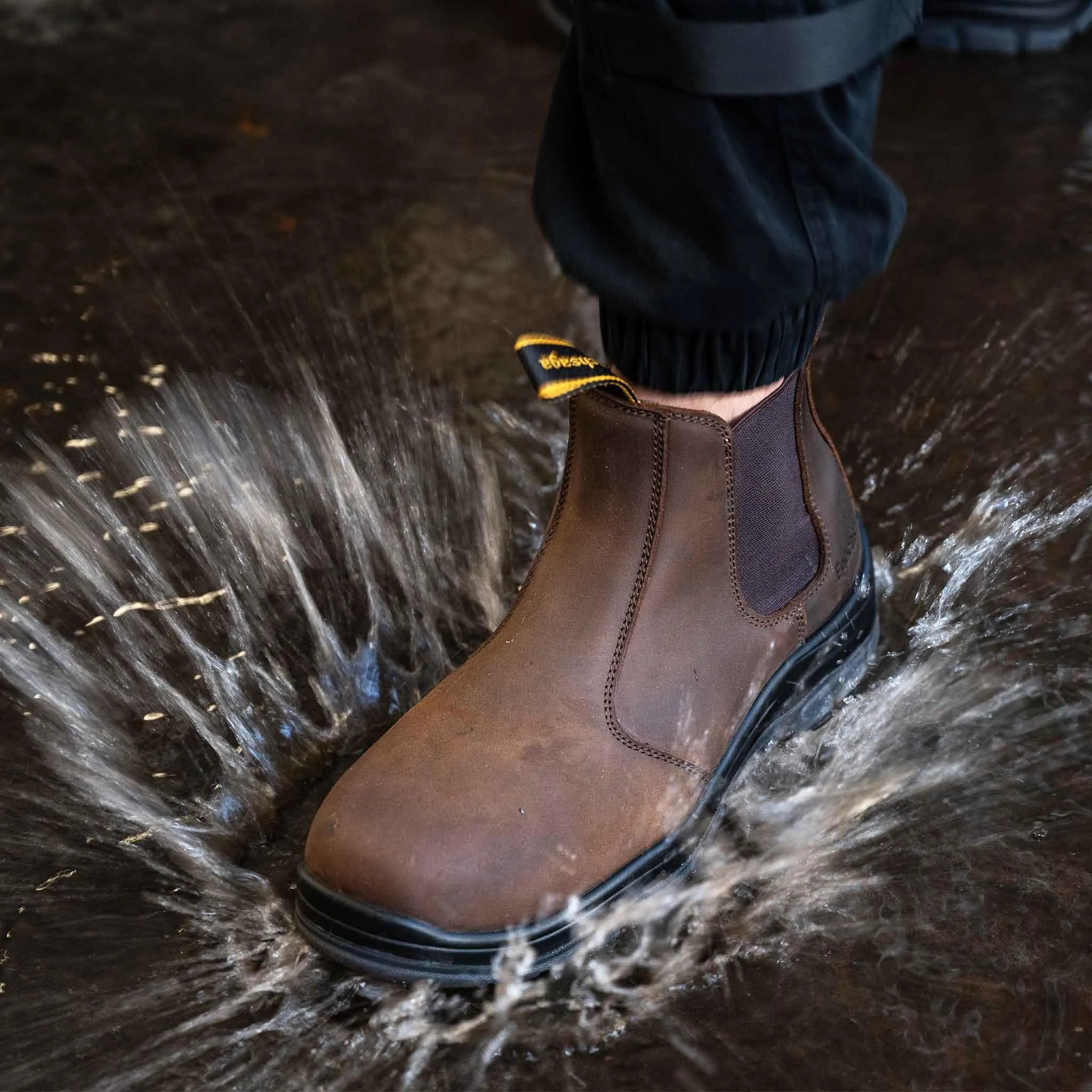 Men's Composite Toe Chelsea Work Boots - 18KV EH Rated | H002