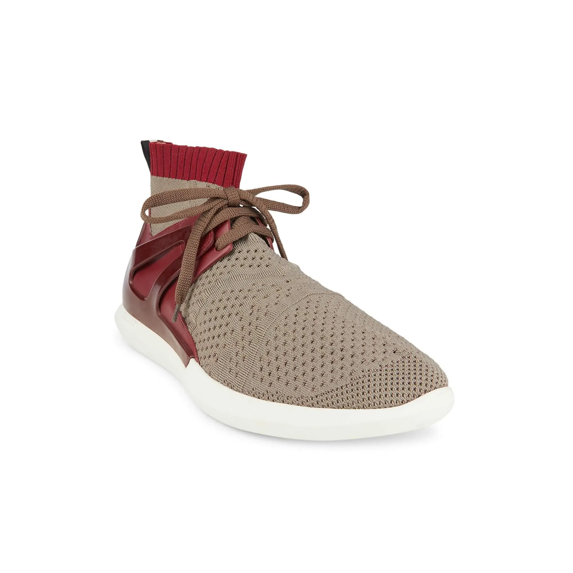 NEW Bally Avallo Men's Snuff Leather & Fabric Sneakers US 12 MSRP $550