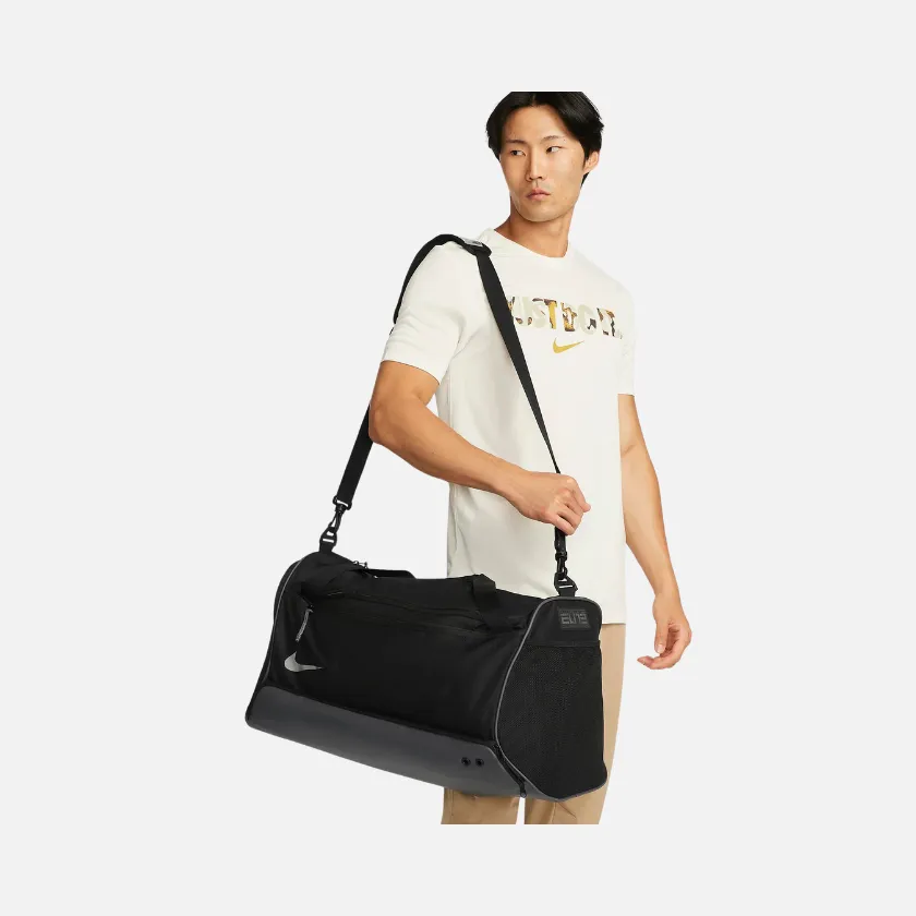 Nike Hoops Elite Duffel Bag (57L) -Black/Iron Grey/Metallic Silver