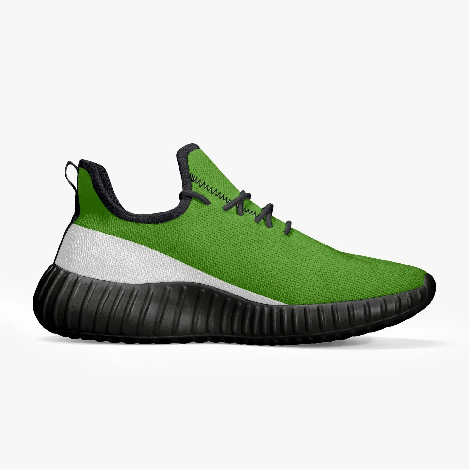 Officially Sexy Green & White Laser Mesh Knit Sneakers - With White or Black Sole