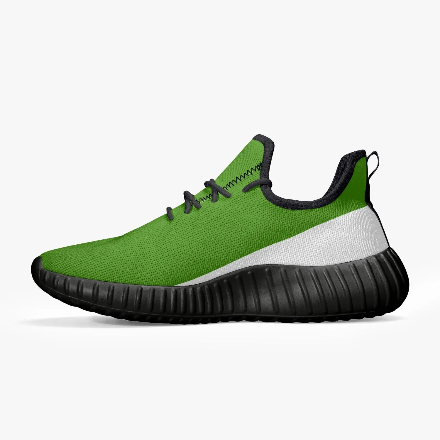 Officially Sexy Green & White Laser Mesh Knit Sneakers - With White or Black Sole