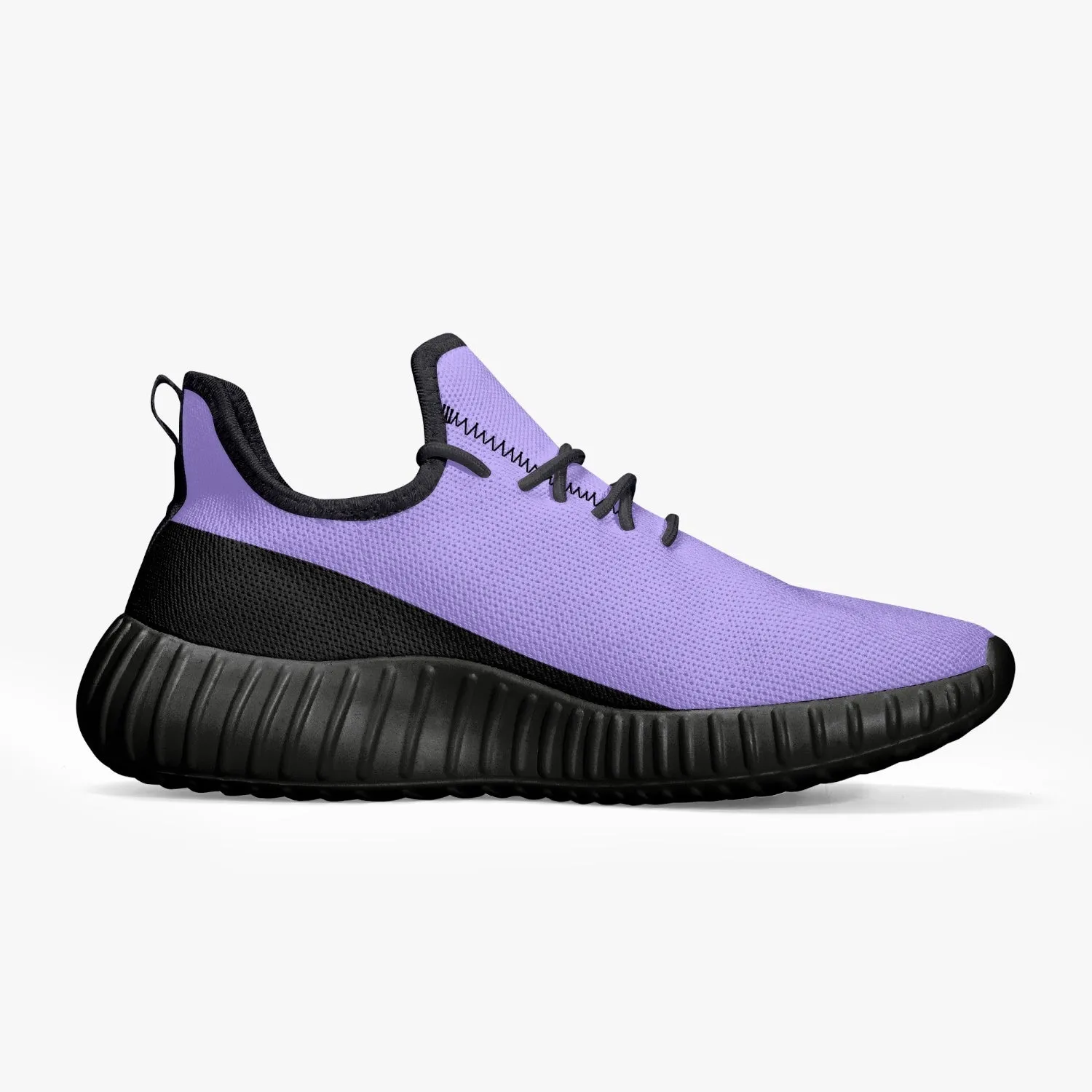 Officially Sexy Purple & Black Laser Mesh Knit Sneakers - With White or Black Sole