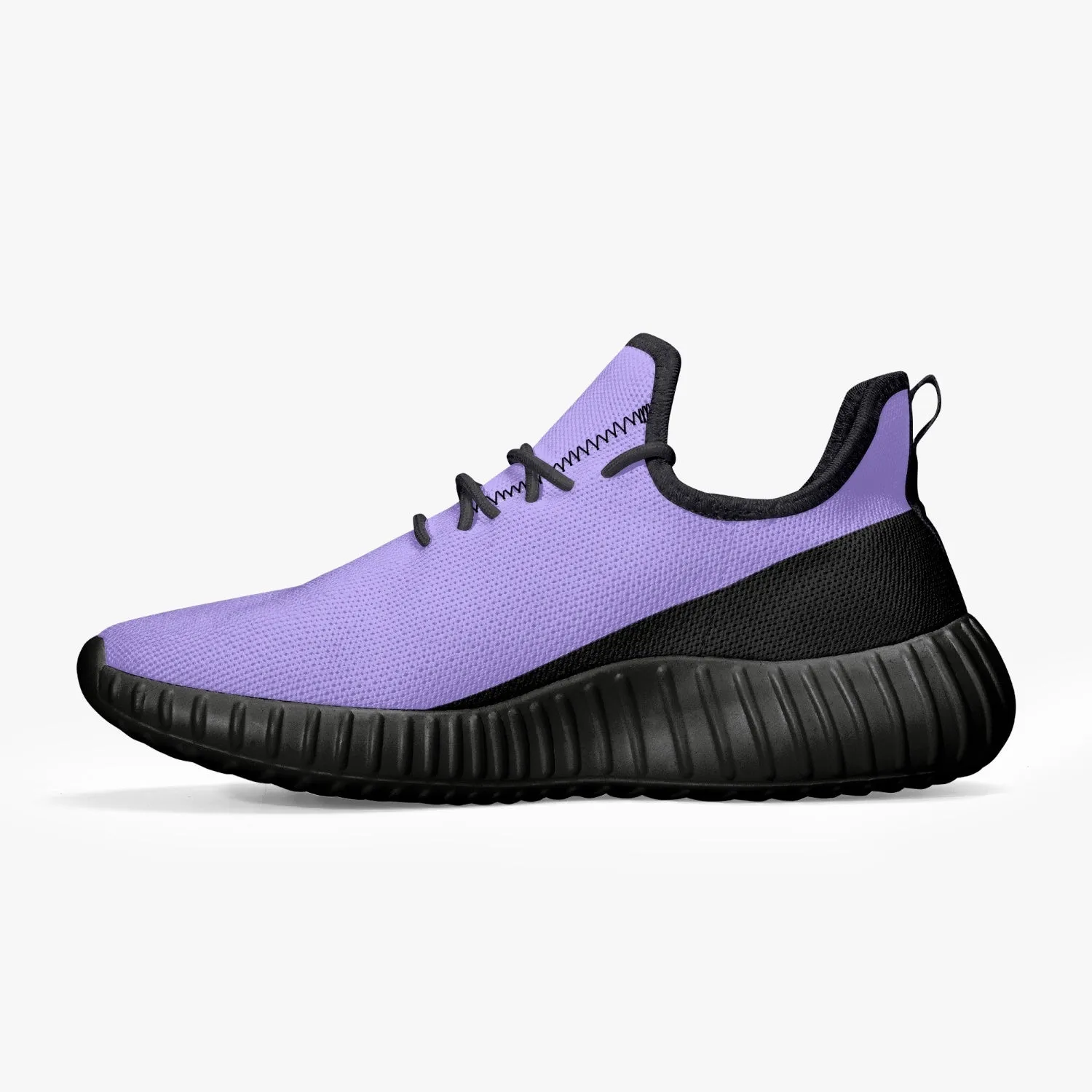 Officially Sexy Purple & Black Laser Mesh Knit Sneakers - With White or Black Sole