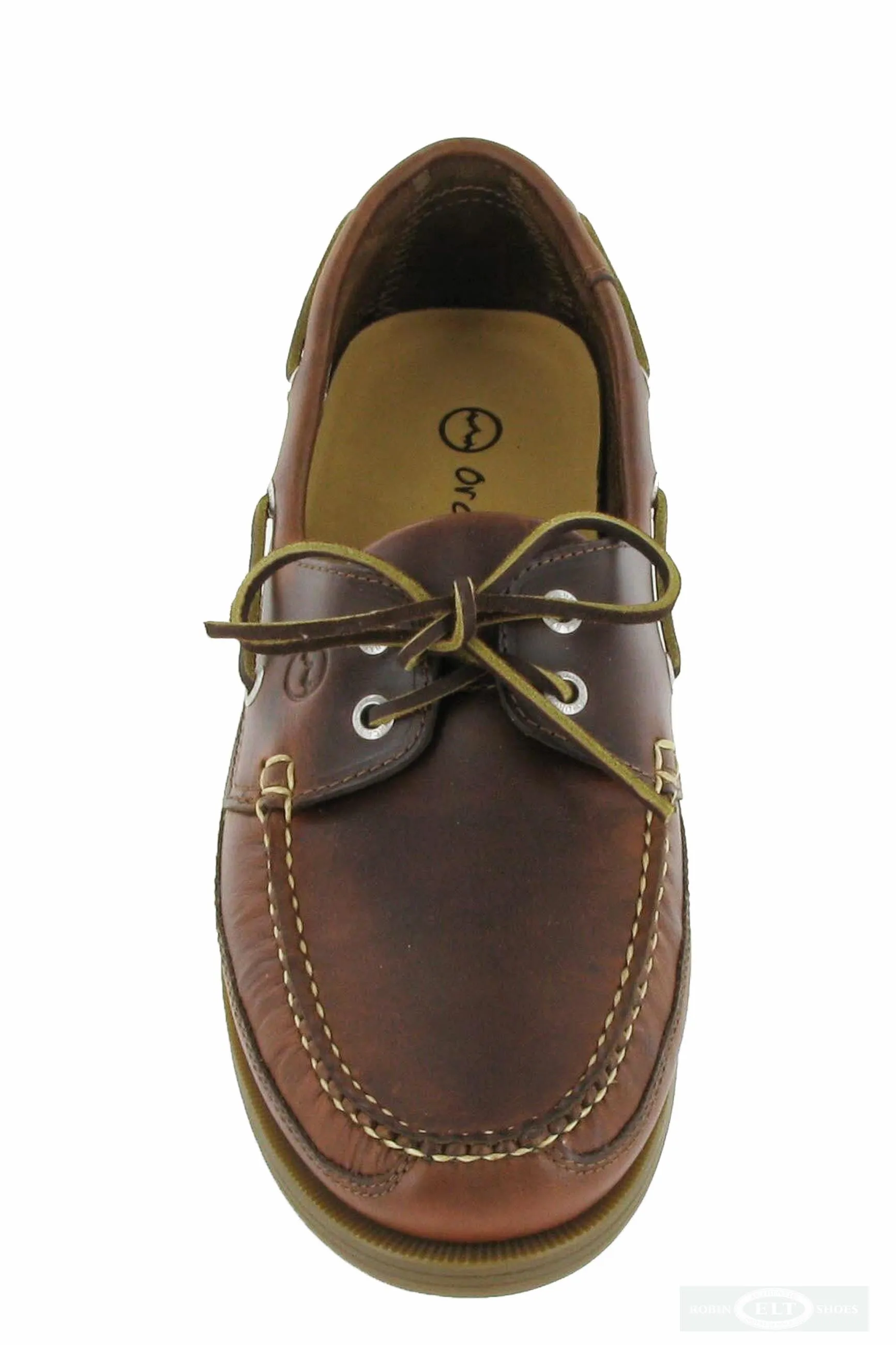 Orca Bay Fowey Mens Wide Fit 2 Eyelet Lace Up Deck Shoe