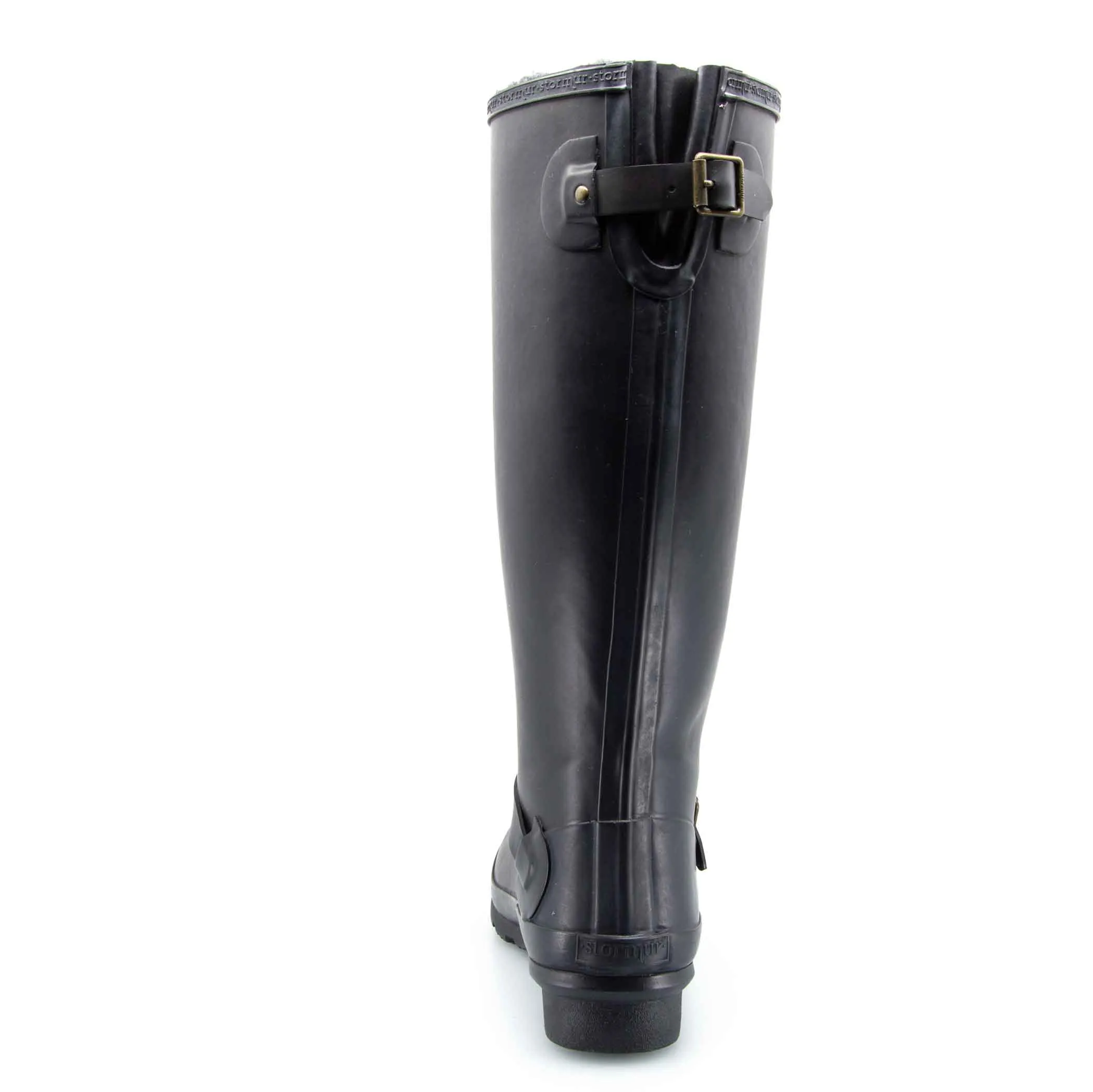 Original Fleeced Tall Gumboots Rustic Black