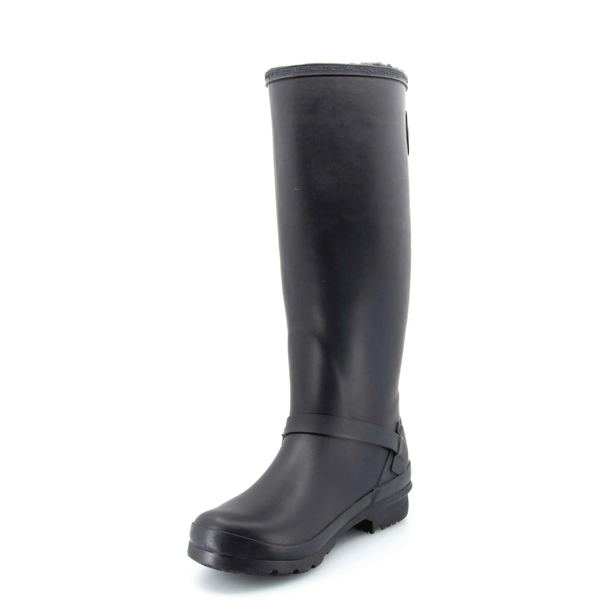 Original Fleeced Tall Gumboots Rustic Black