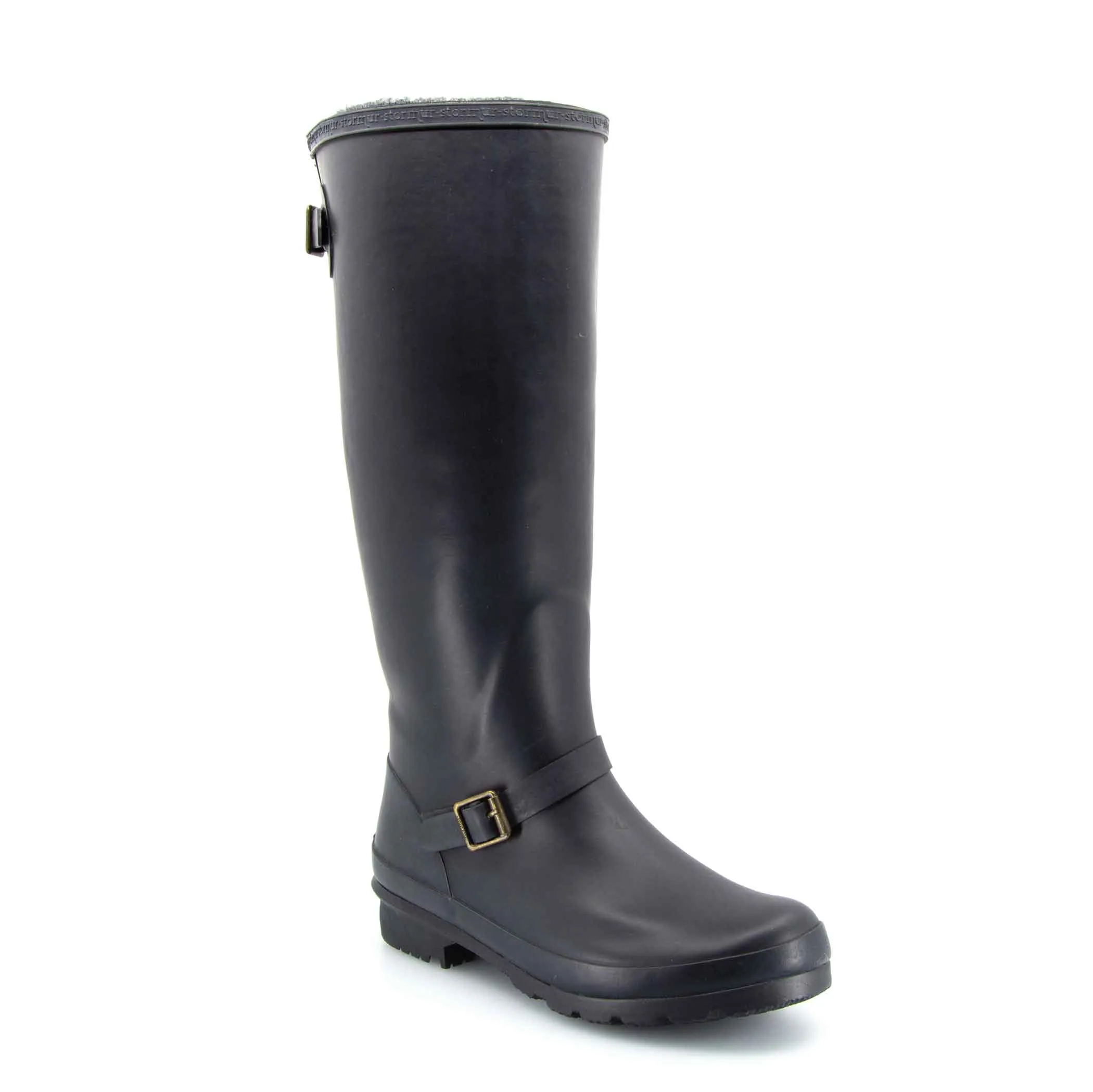 Original Fleeced Tall Gumboots Rustic Black