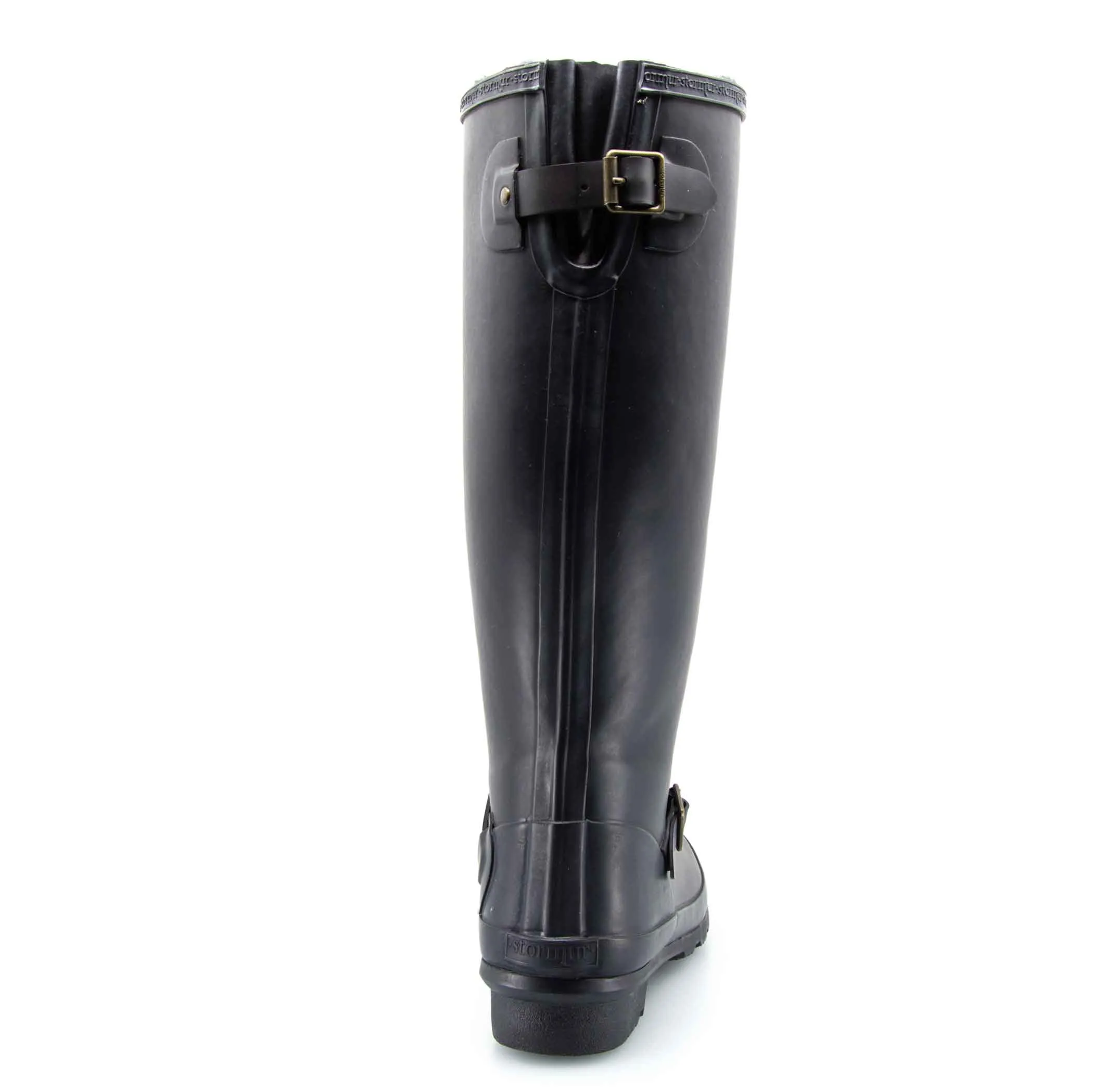 Original Fleeced Tall Gumboots Rustic Black