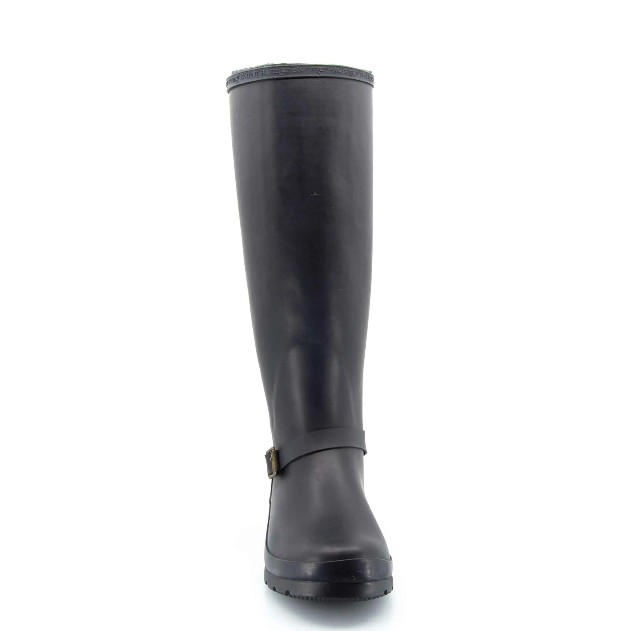 Original Fleeced Tall Gumboots Rustic Black