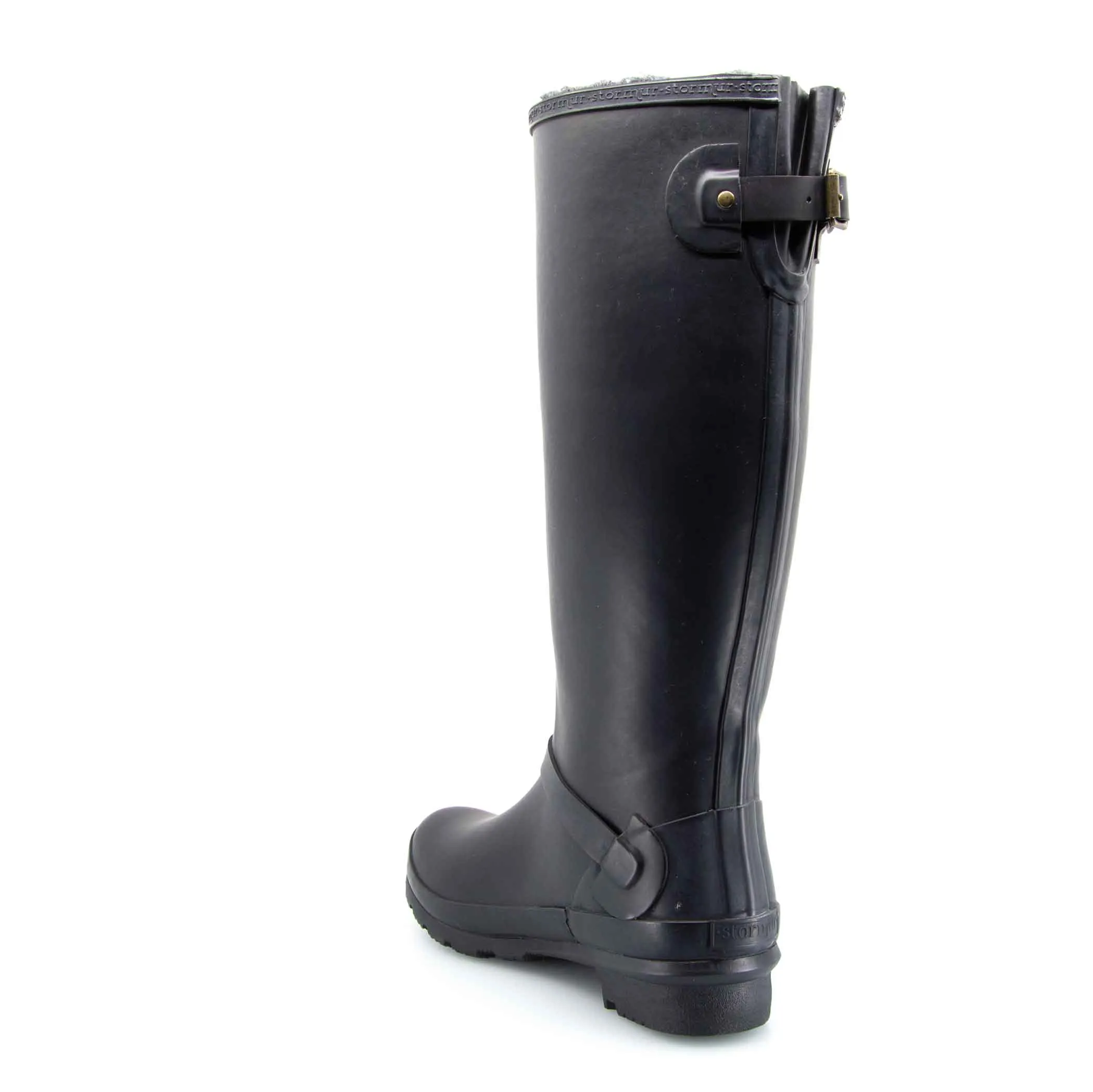 Original Fleeced Tall Gumboots Rustic Black