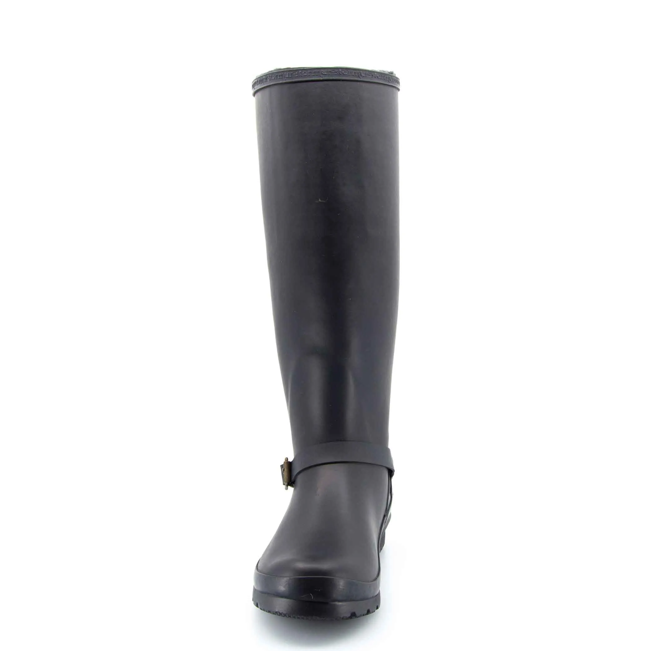 Original Fleeced Tall Gumboots Rustic Black