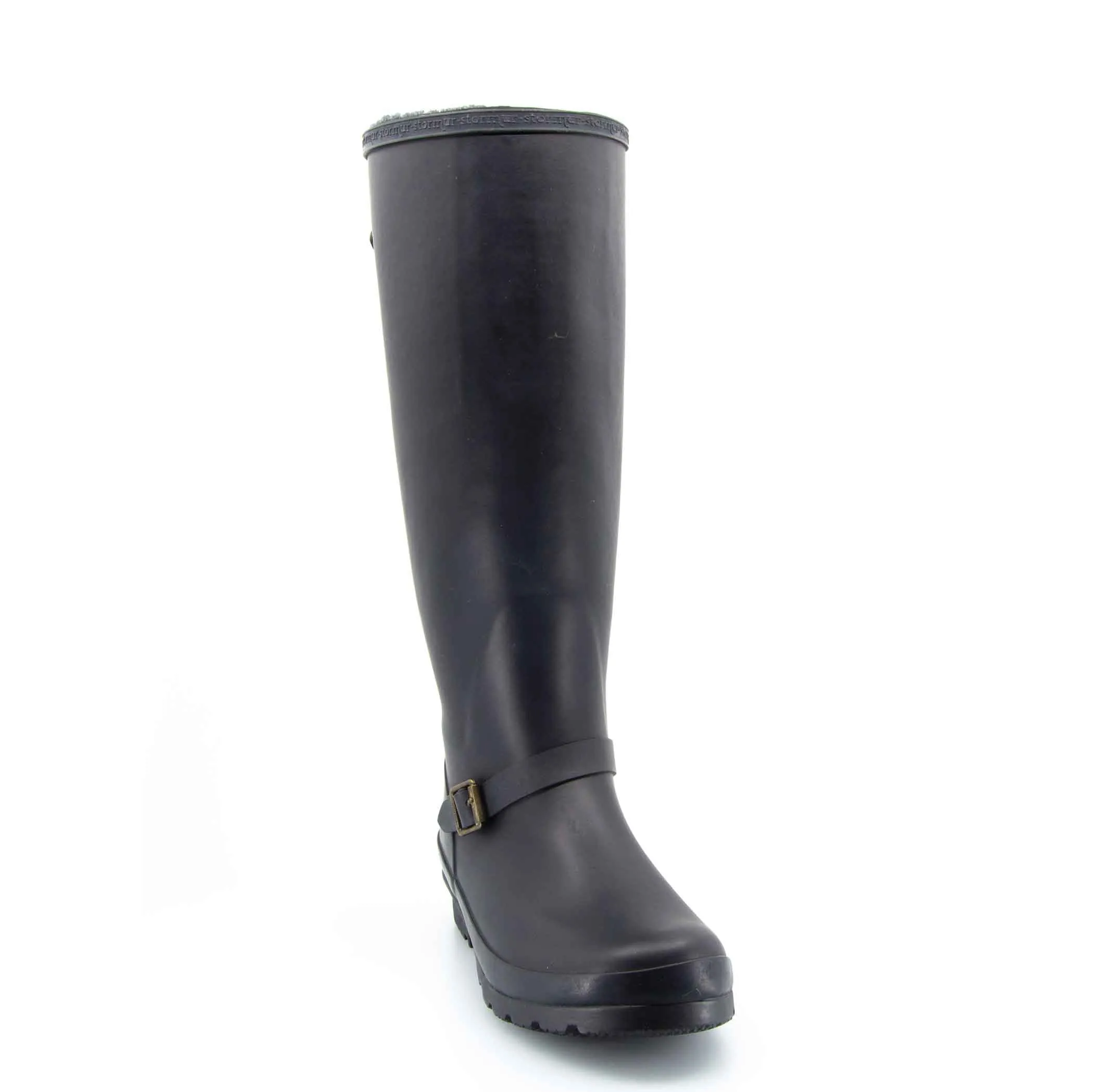 Original Fleeced Tall Gumboots Rustic Black