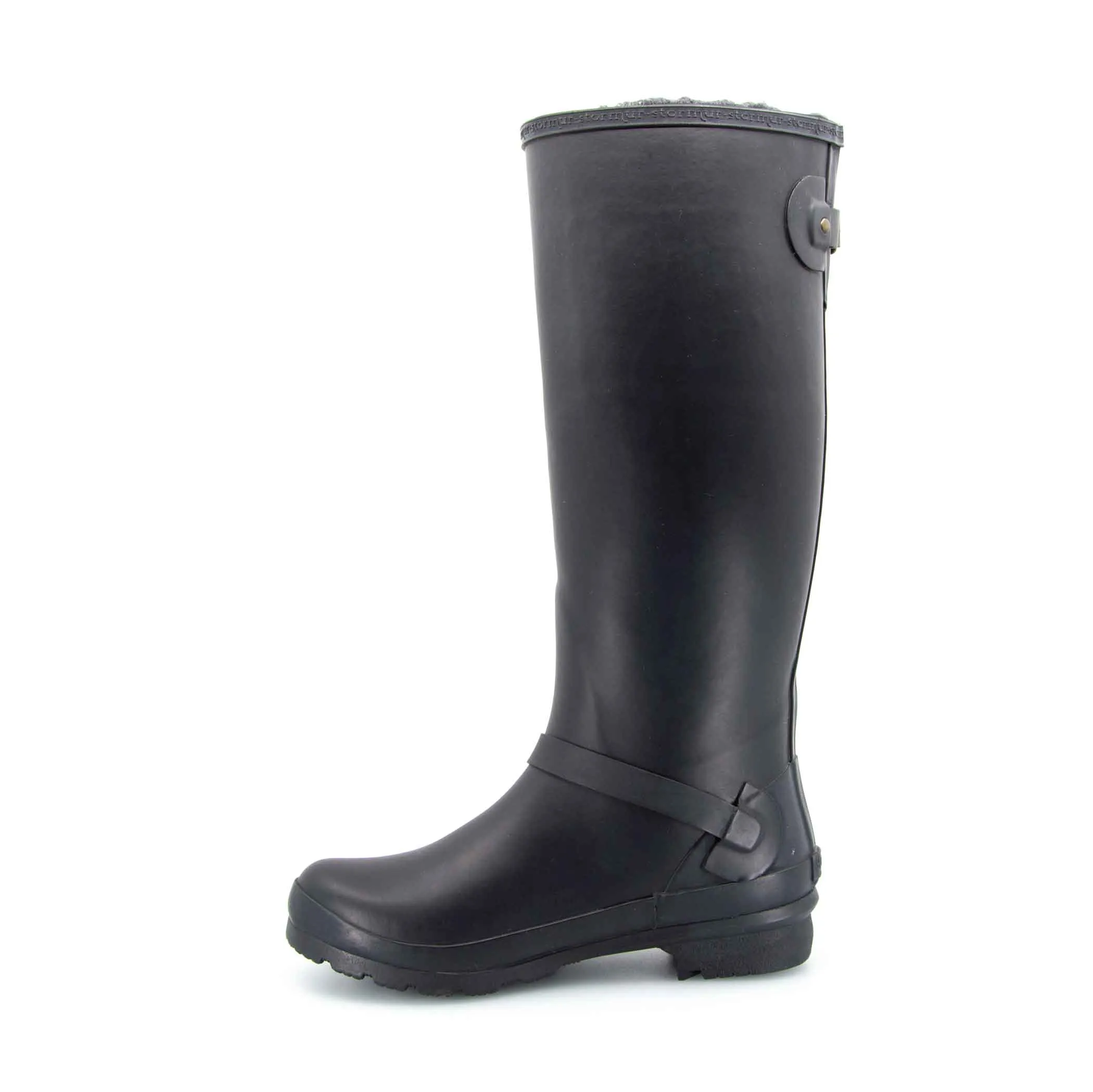 Original Fleeced Tall Gumboots Rustic Black