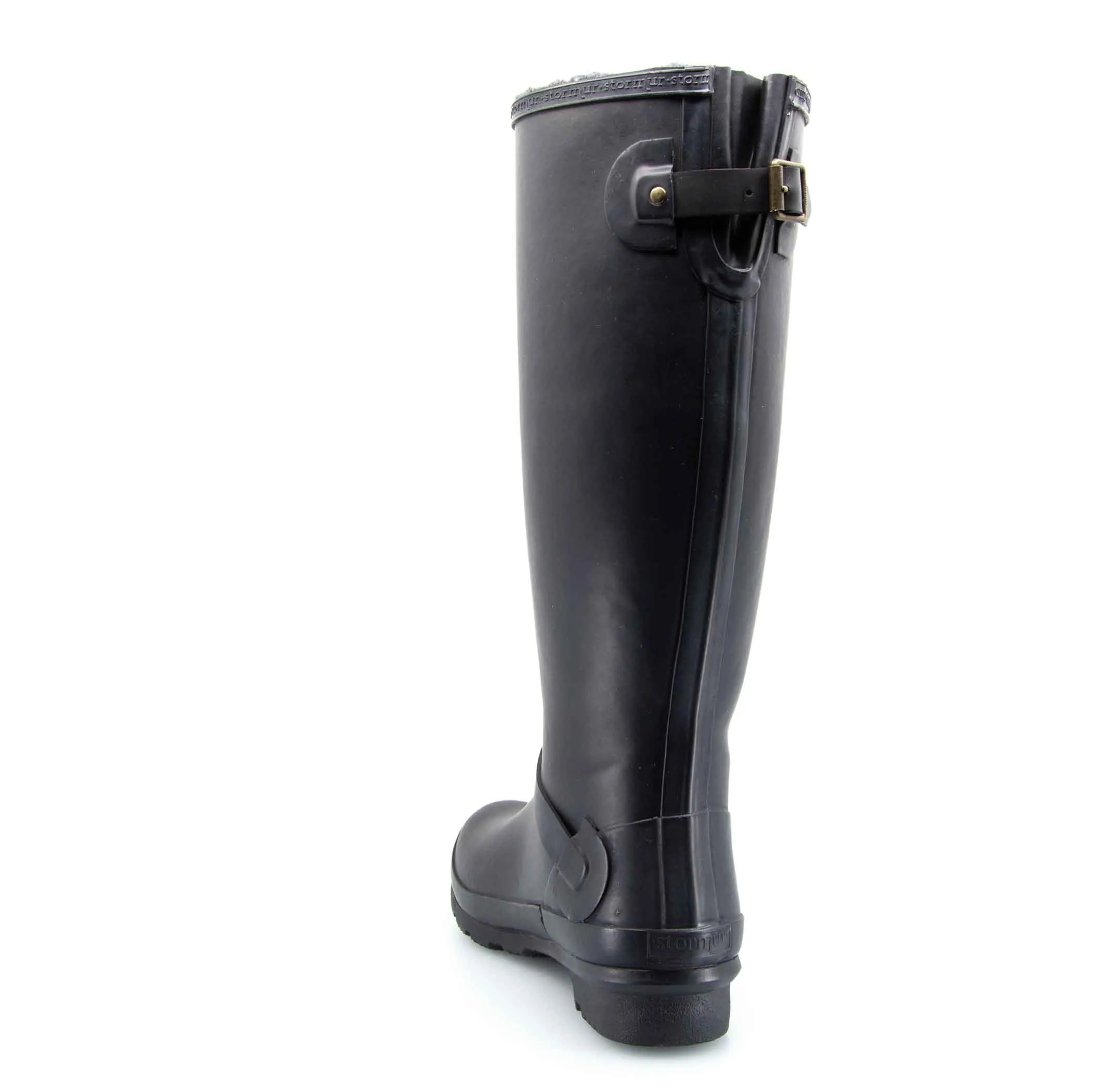 Original Fleeced Tall Gumboots Rustic Black