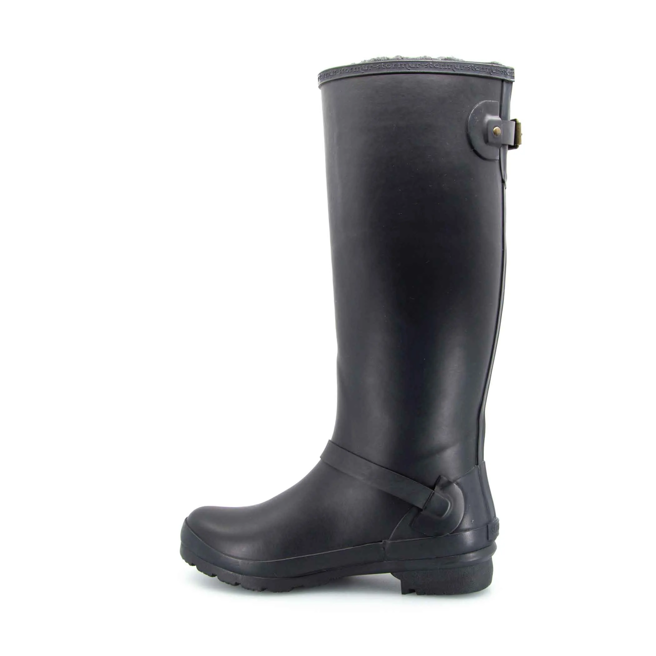 Original Fleeced Tall Gumboots Rustic Black