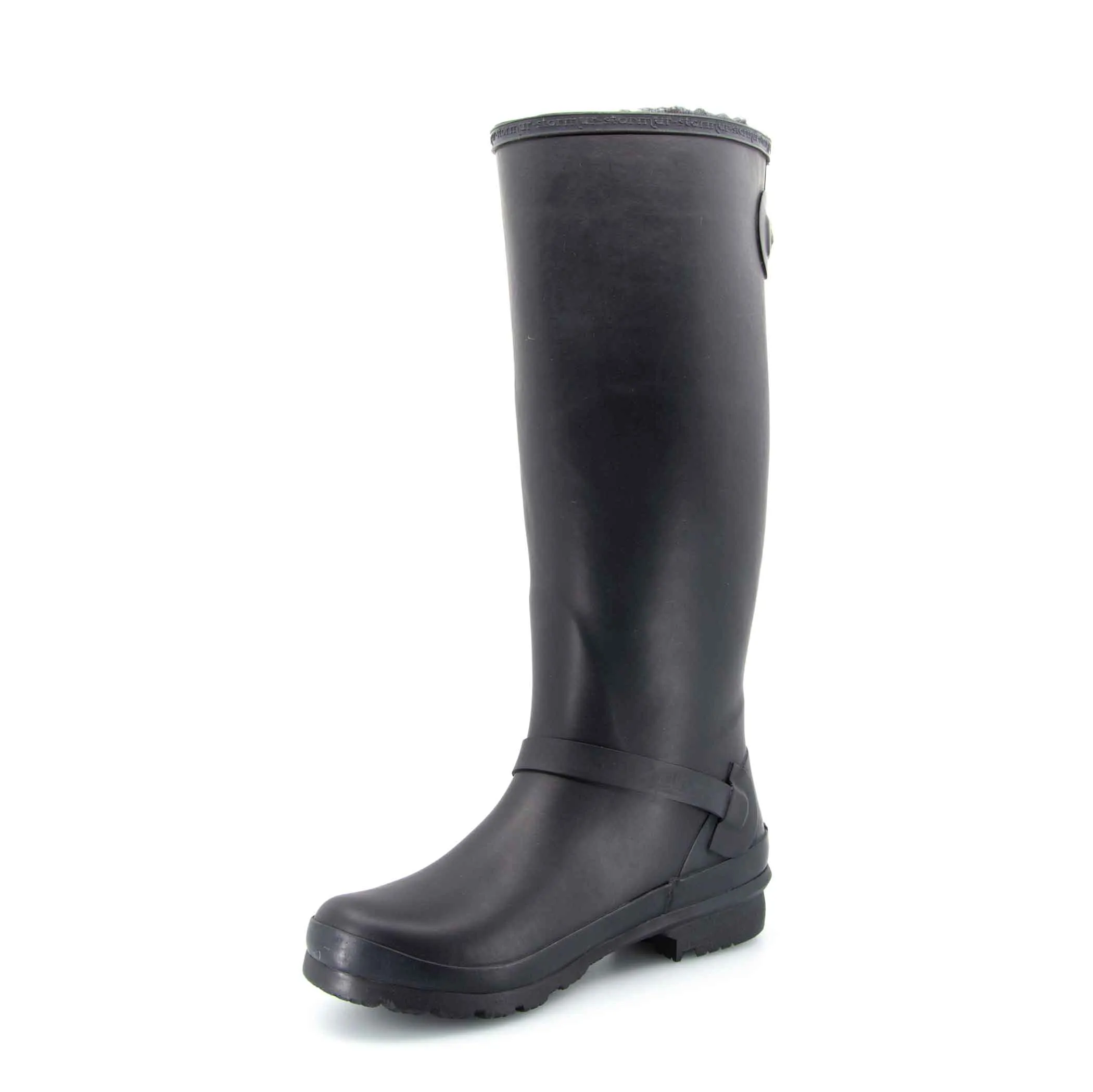 Original Fleeced Tall Gumboots Rustic Black
