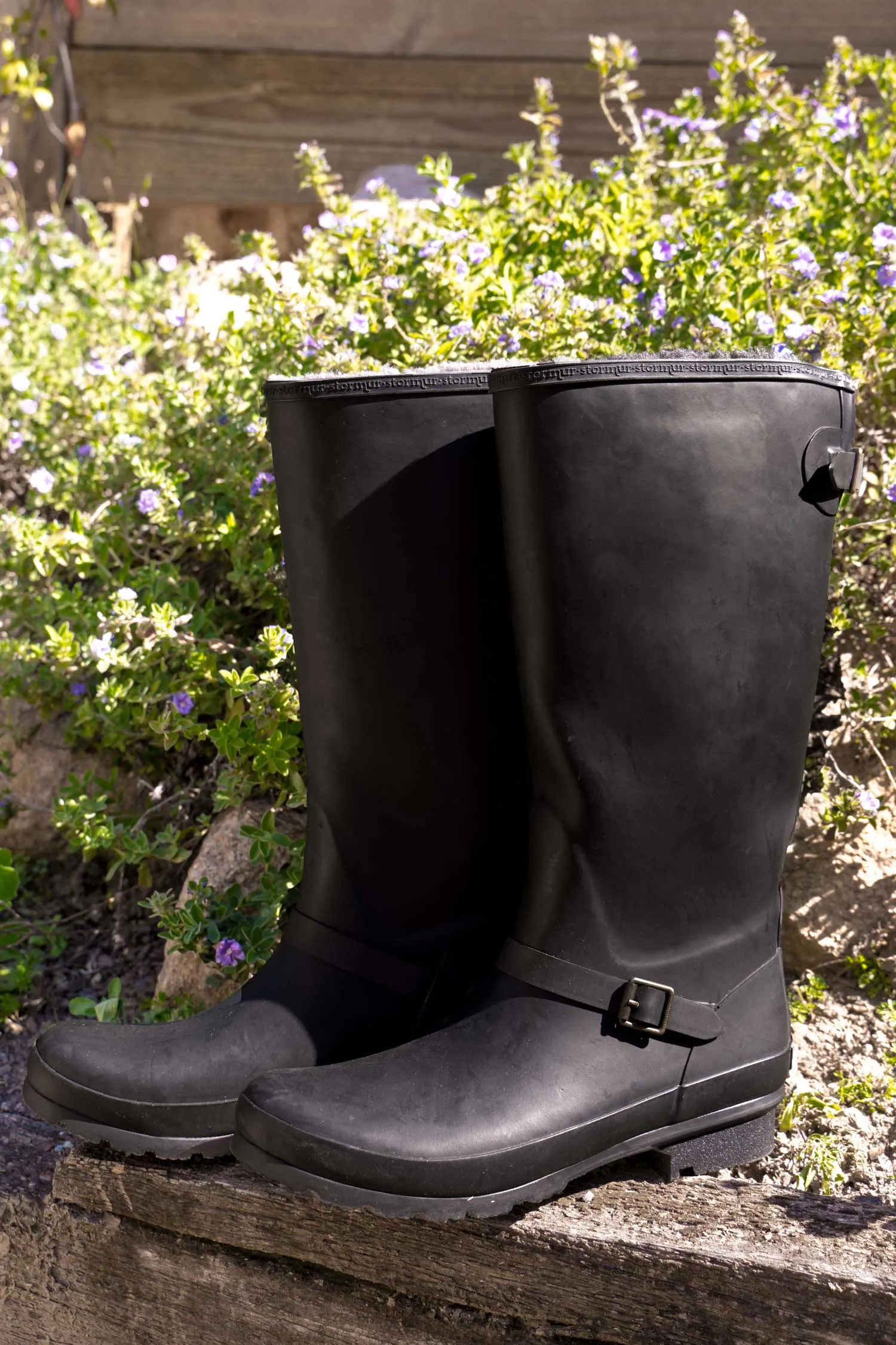 Original Fleeced Tall Gumboots Rustic Black