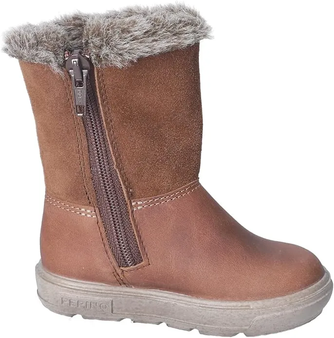 Ricosta Usky Brown Nugat Suede/leather Warm Waterproof Boots