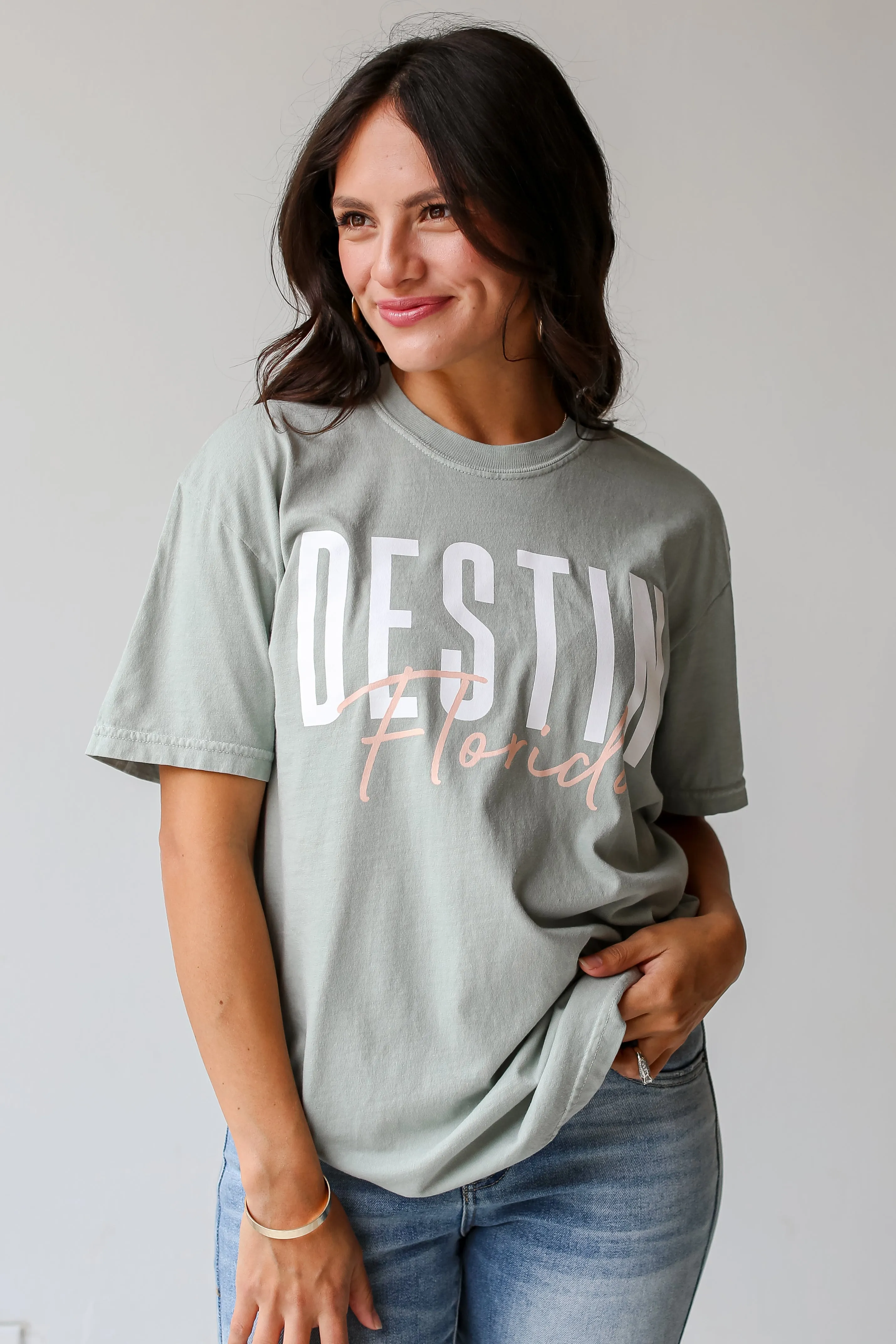 Sage Destin Florida Script Tee