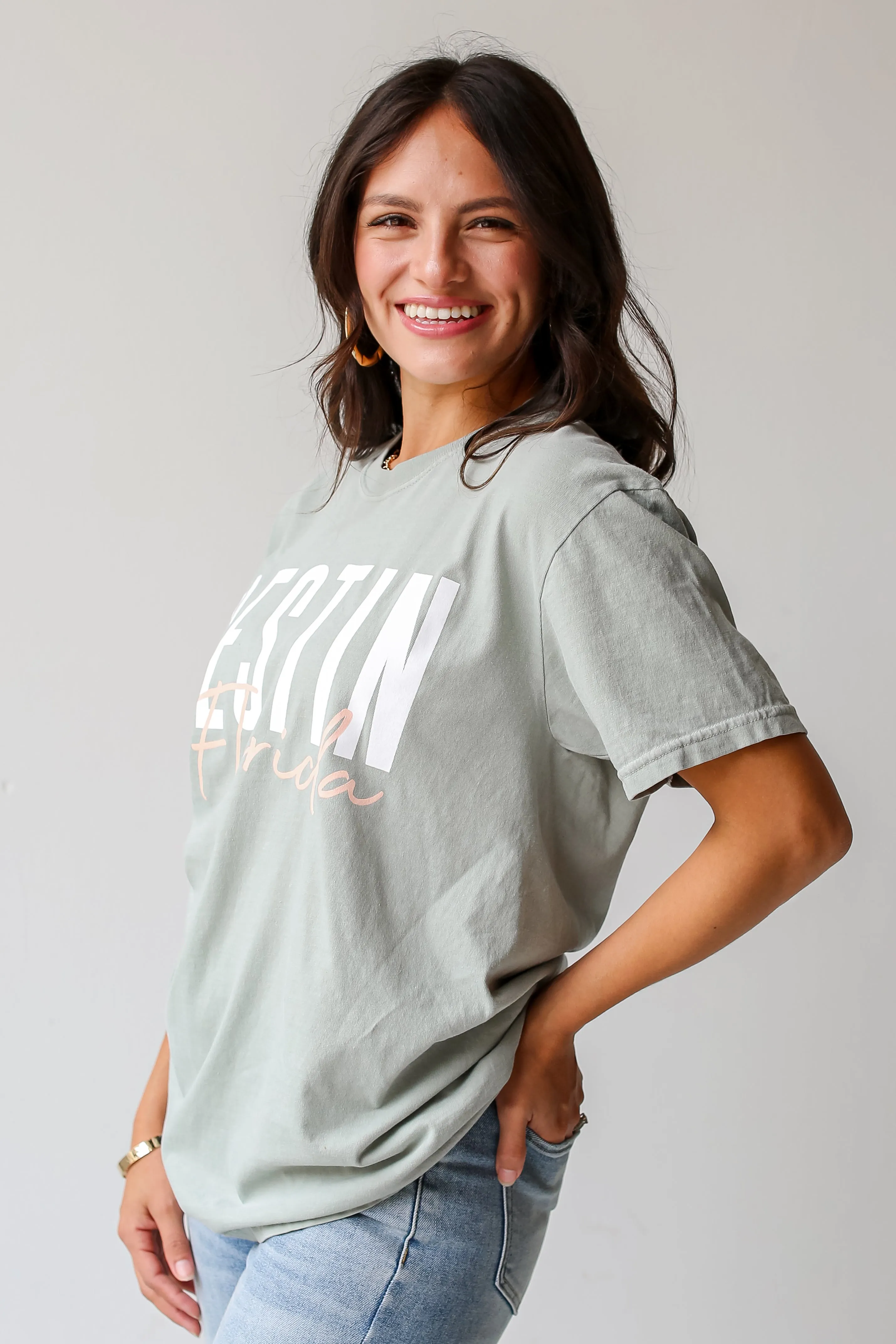 Sage Destin Florida Script Tee