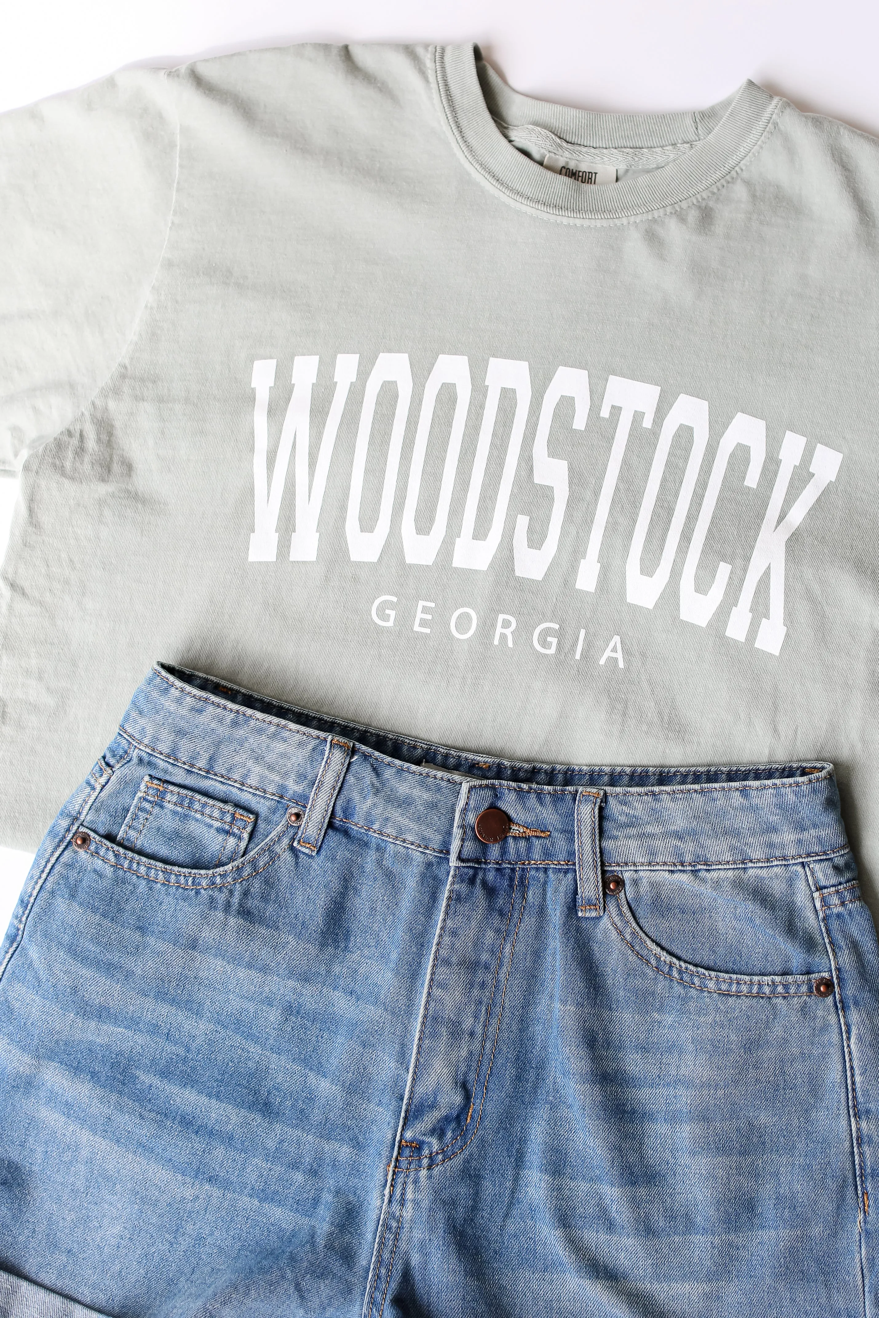 Sage Woodstock Georgia Block Letter Tee