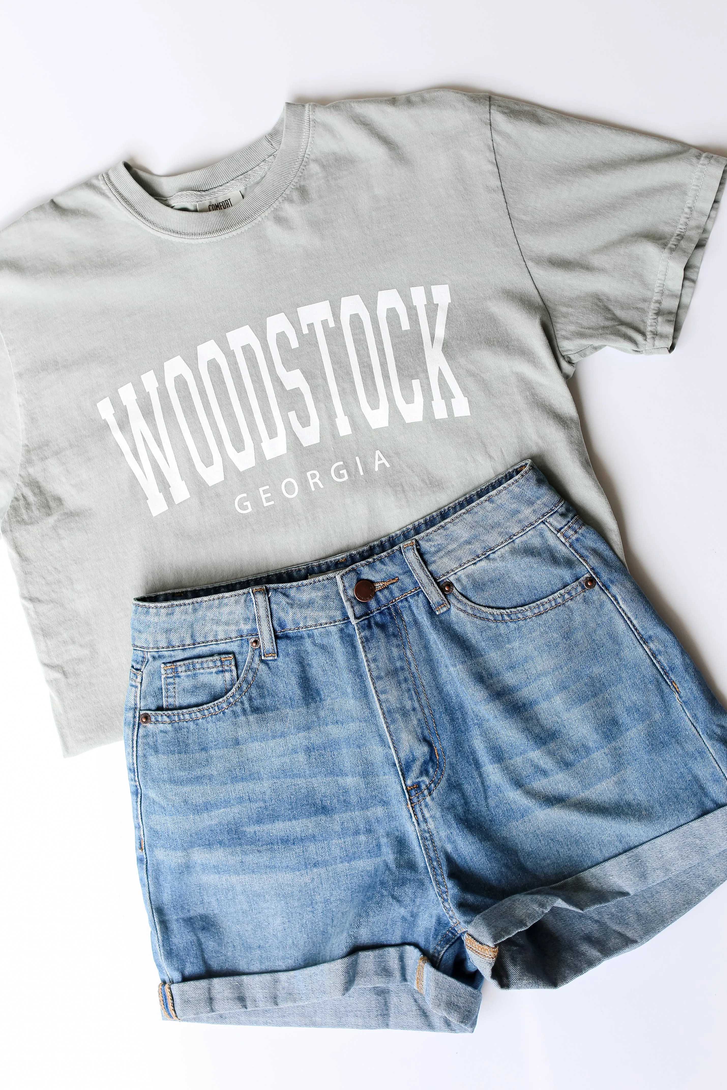 Sage Woodstock Georgia Block Letter Tee