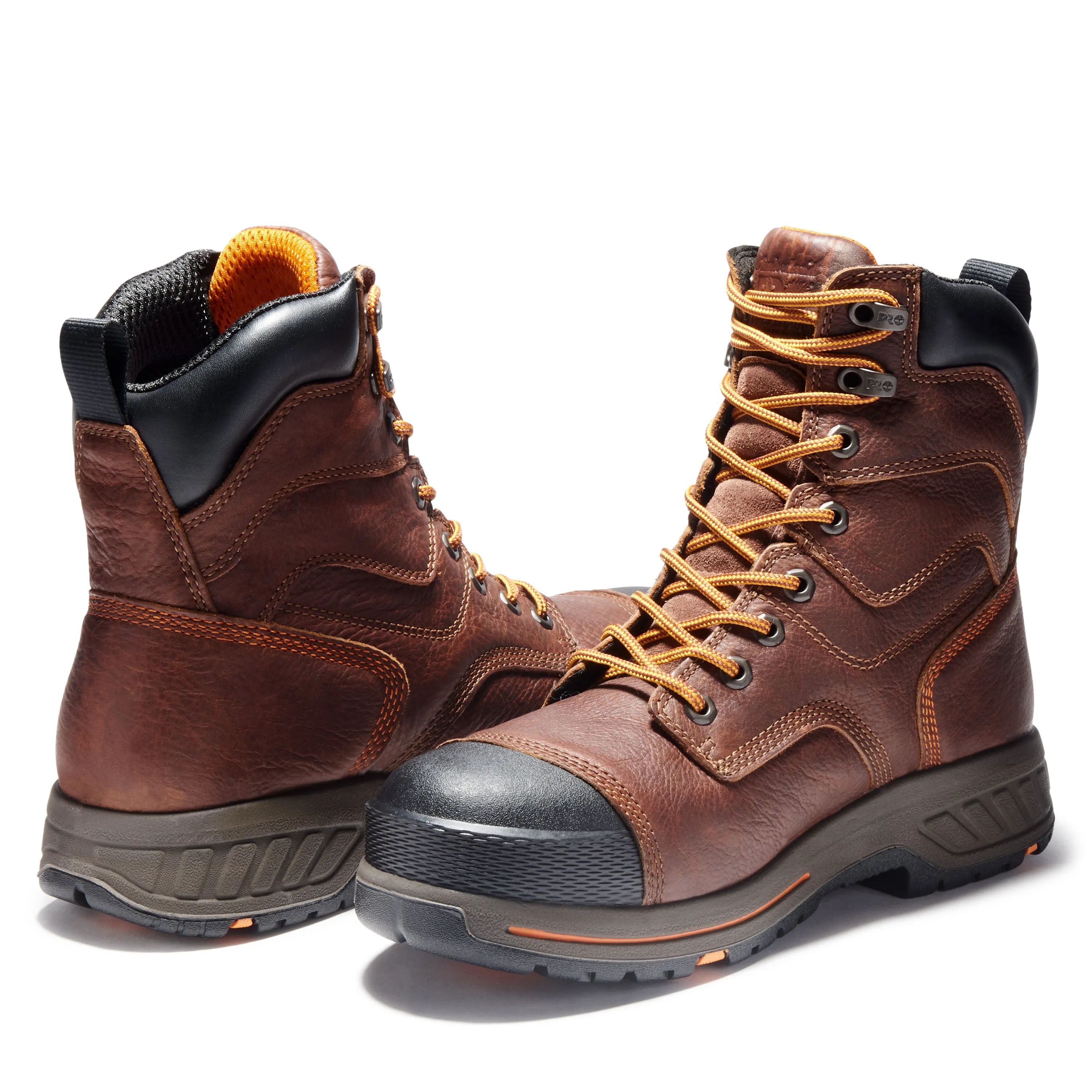 'Timberland Pro' Men's 8" Helix HD WP Comp Toe - Brown / Black