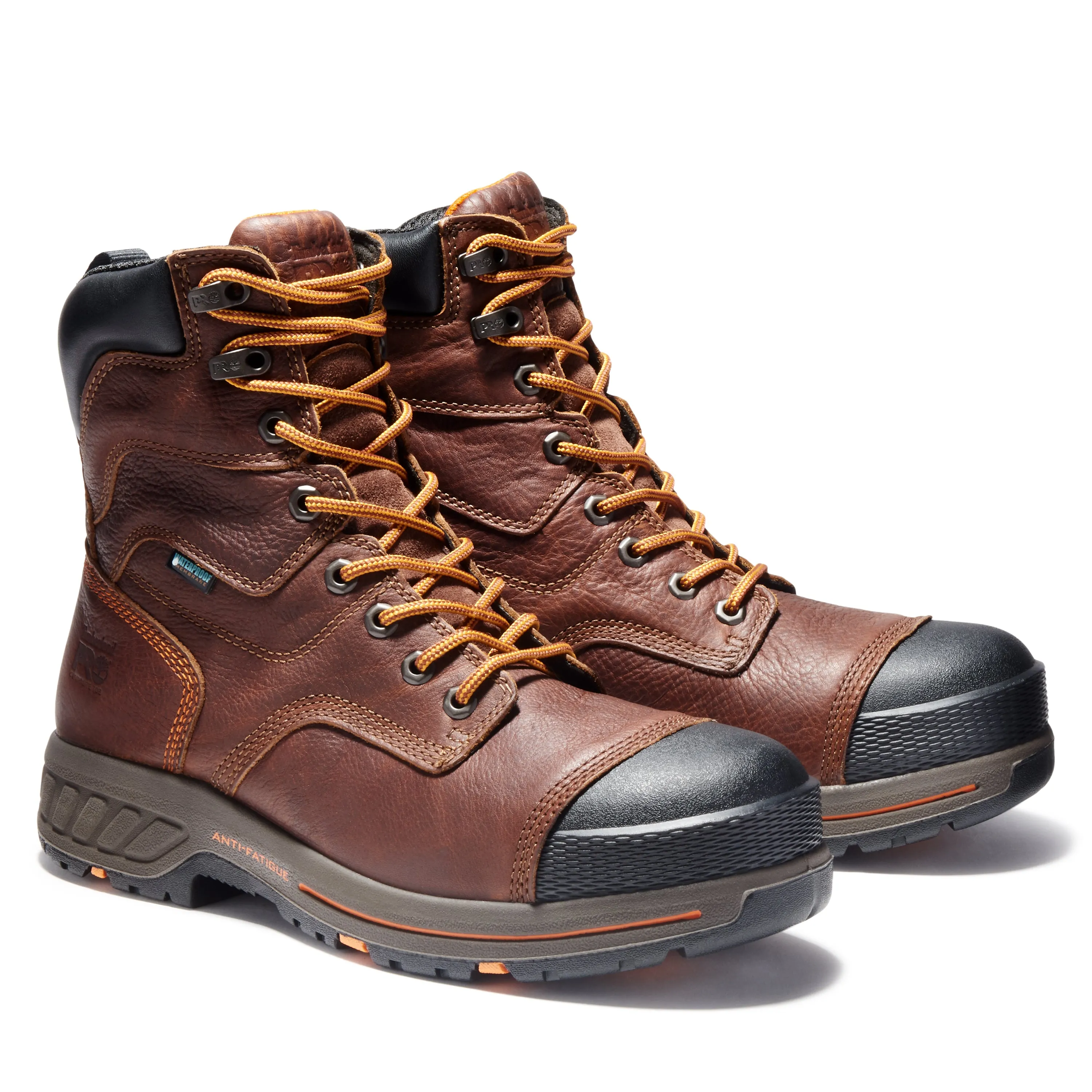 'Timberland Pro' Men's 8" Helix HD WP Comp Toe - Brown / Black