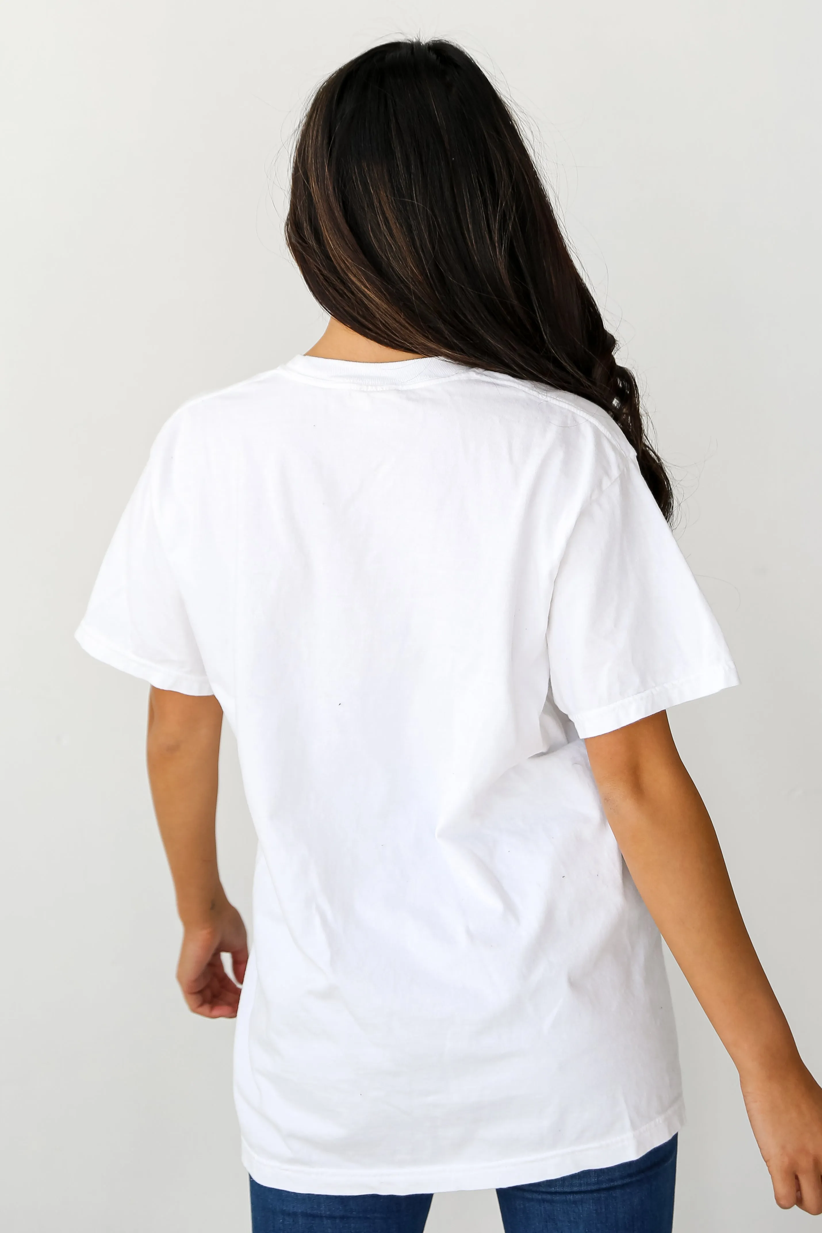 White Glory Glory Script Tee