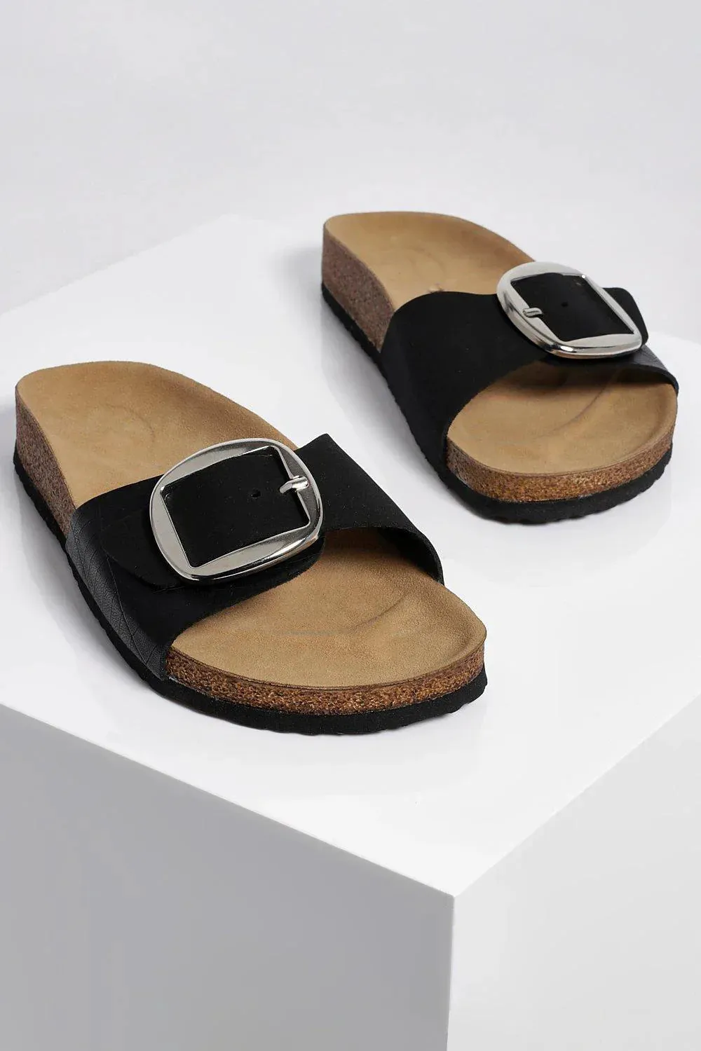 Wide Fit Buckle Sandal