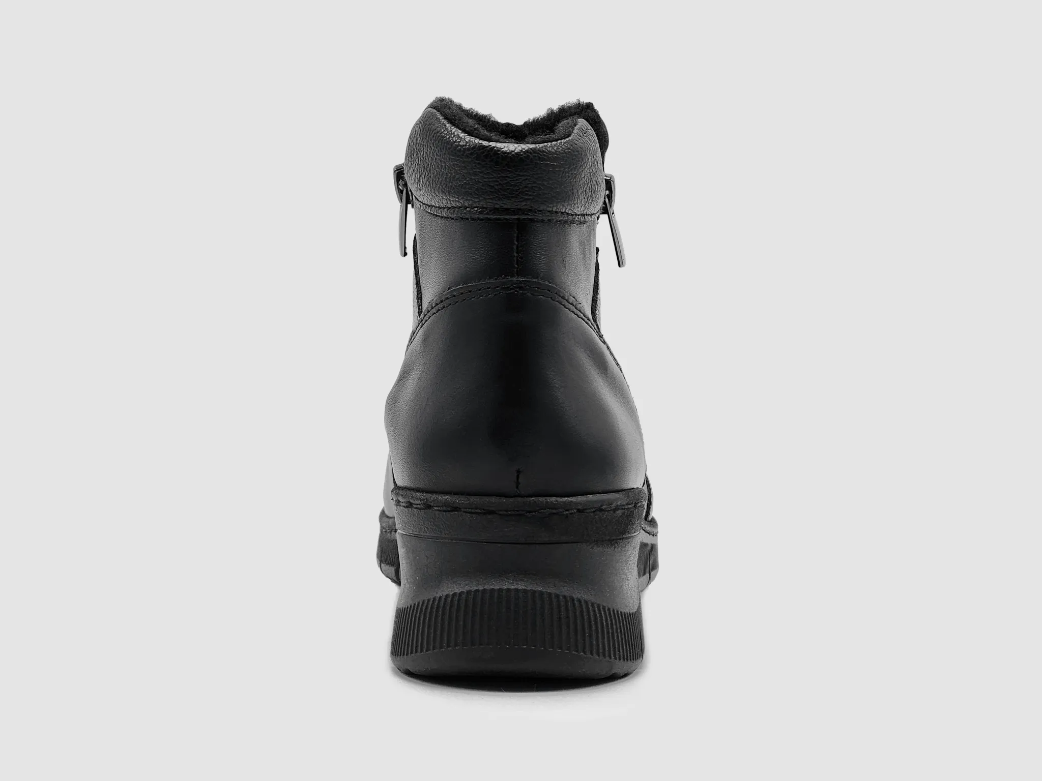 Women's Helios Athena Fleece-Lined Leather Boots - Black