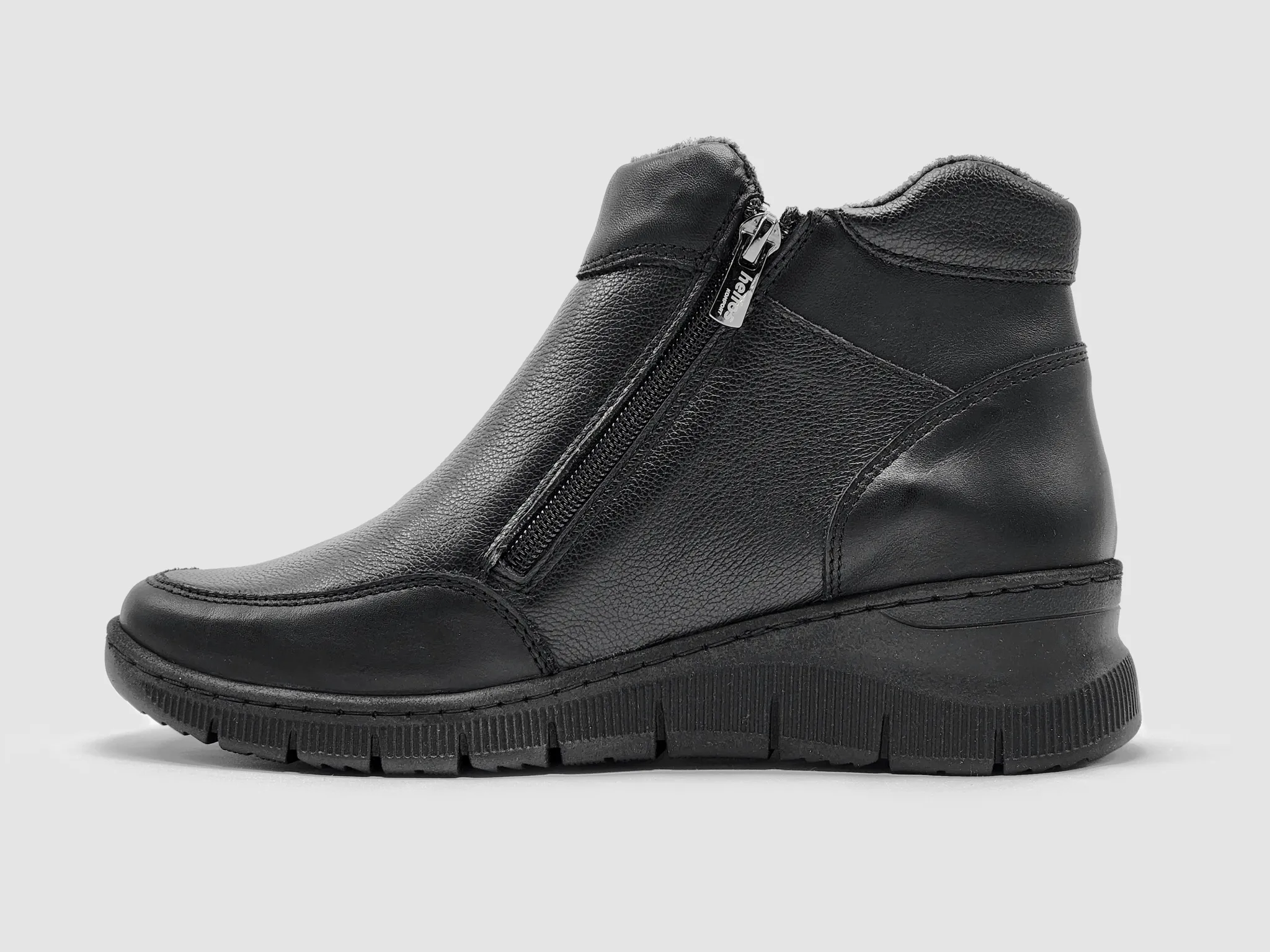 Women's Helios Athena Fleece-Lined Leather Boots - Black