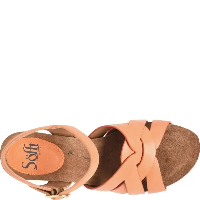 Women's Sofft Carlana – Elegant Woven Wedge Sandals